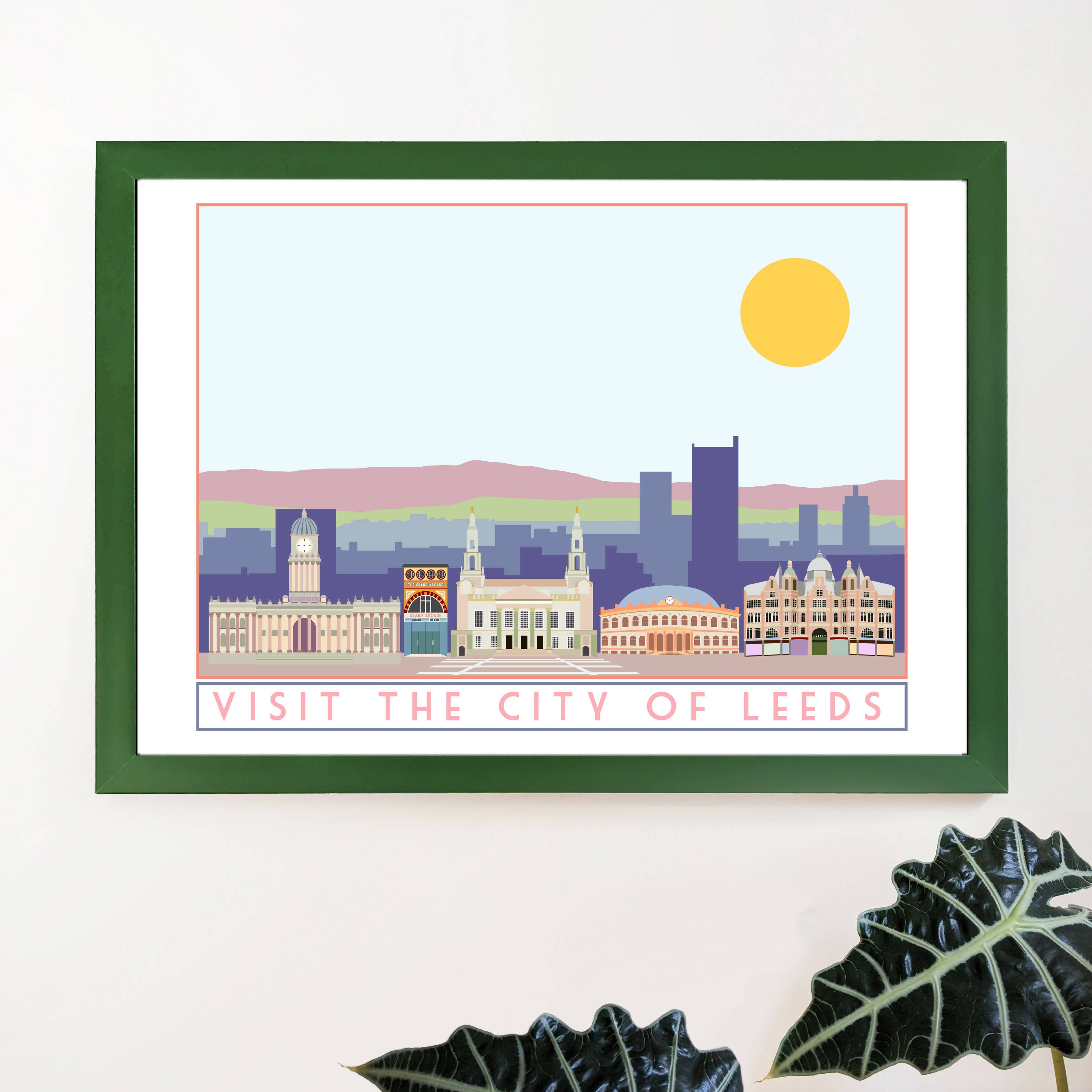 Leeds Travel Poster