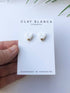 White Heart Studs