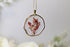 Rustic Pressed Wax Flower Bud Necklace