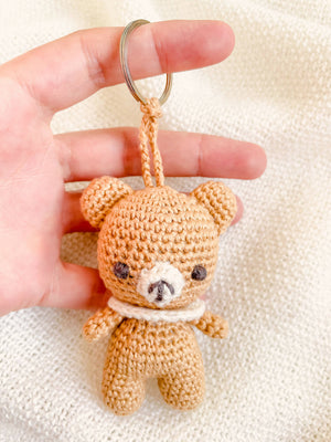 Hand-Made Crochet Bear Keychain / UKCA-CE Certified