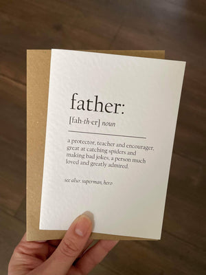 Father Definition card