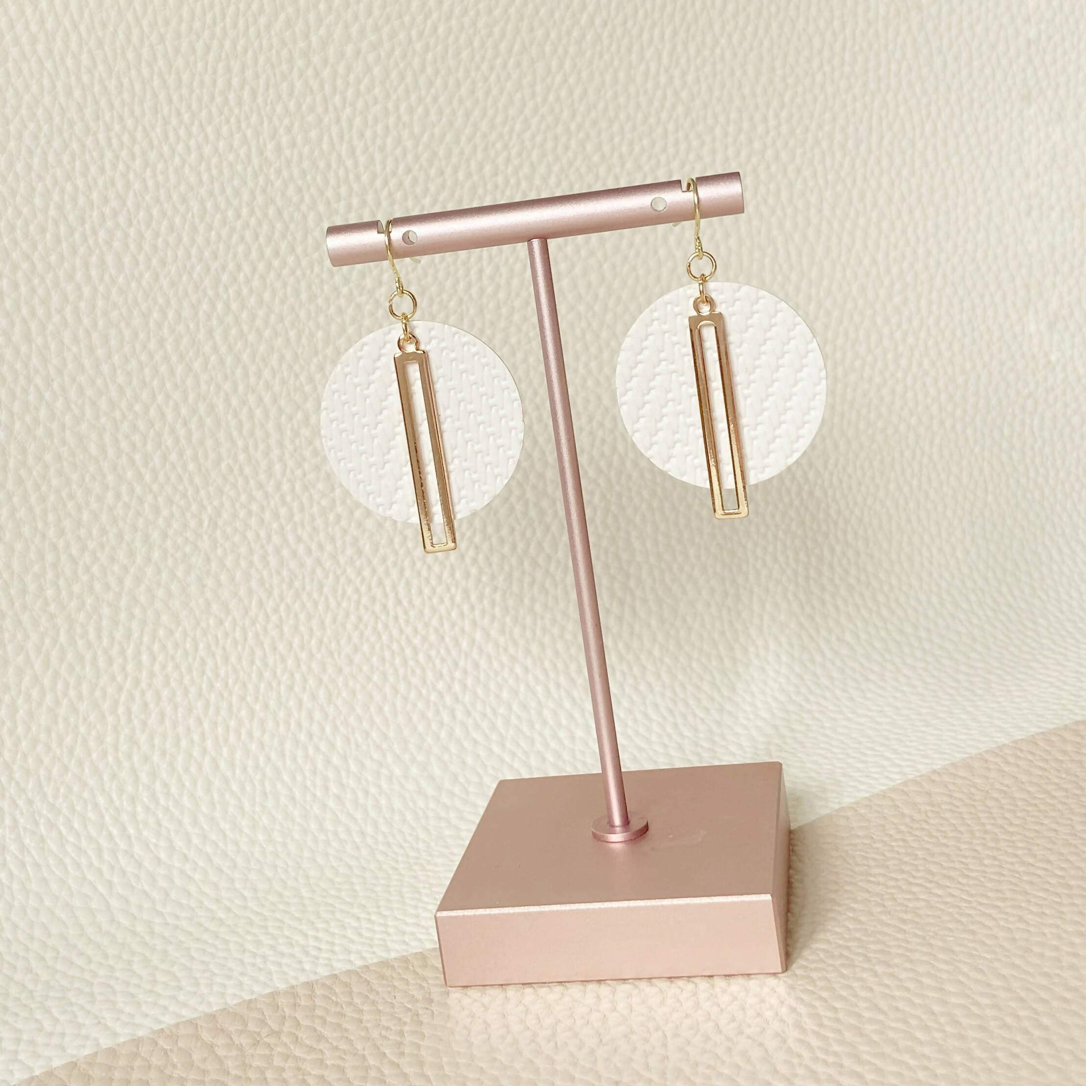 White Lantern Earrings