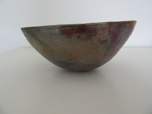 Large raku bowl