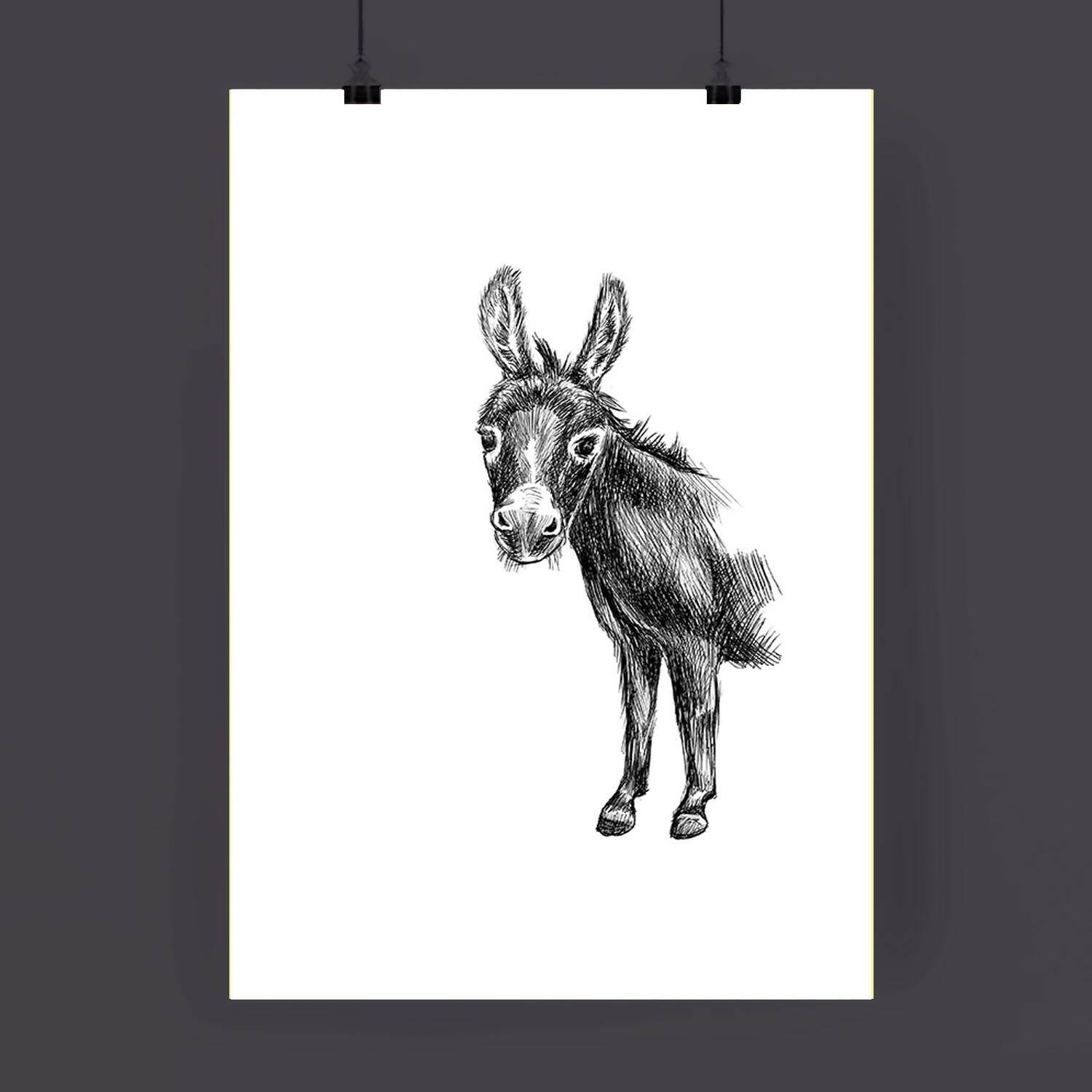 A4 Animal Illustration Print